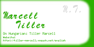 marcell tiller business card